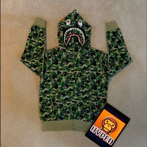 Bape A Bathing Ape ABC Camo Shark Hoodie